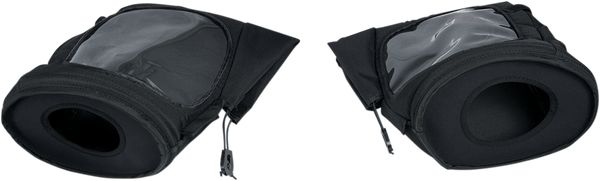 Snowmobile Muffs With Window Black
