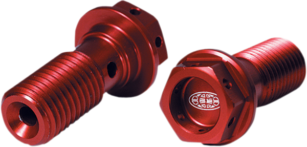 Banjo Bolt Washer Kit Anodized, Red