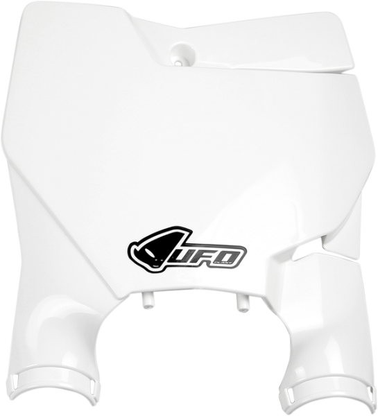 Stadium Number Plate With Fork Guards White