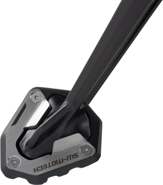 Sidestand Foot Extension Black, Silver