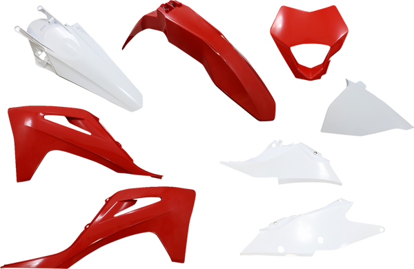 Full Body Replacement Plastic Kit Red, White