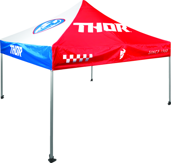 Cort Thor Track Canopy 3m x 3m Blue/Red/White