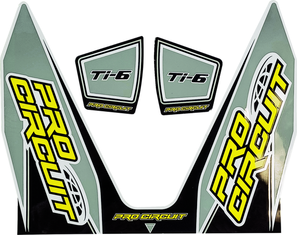 Ti-6 Exhaust Decals Gray