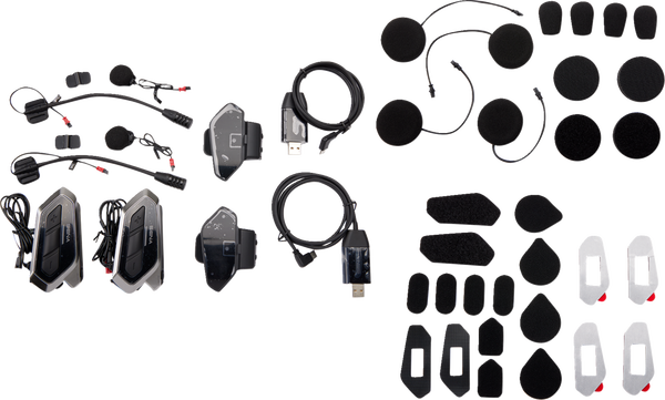 Căști 50R Low Profile Mesh Intercom™ Black/Silver