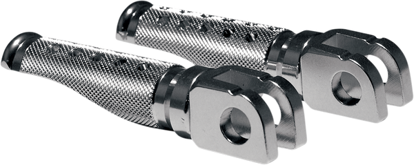 Slash-cut Style Footpegs Silver