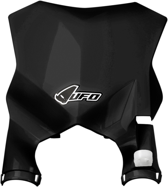 Stadium Number Plate With Fork Guards Black