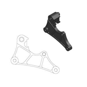 Supermoto Street Rotor Adapter Bracket Black