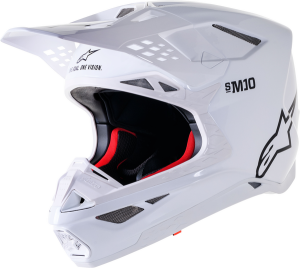 Casca Alpinestars Supertech M10 Solid Mx White