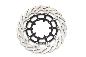 Flame Series Floating Rotor Black, Silver, Stainless Steel
