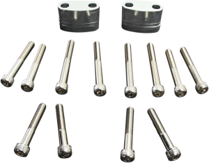 Aluminum Handlebar Riser Kit Silver