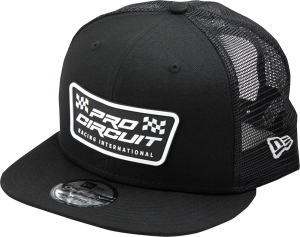 Checkered Flag Patch New Era Hat Black