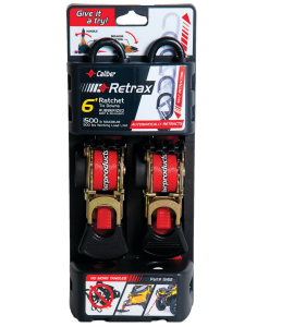 Set chingi Caliber Retrax 6' cu sistem de auto-retragere 2 buc.