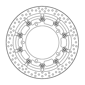 Halo Series Floating Rotor Black
