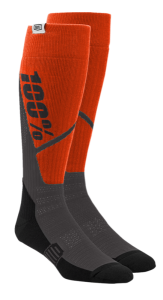 Sosete 100% Torque Comfort Moto Orange