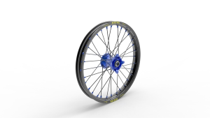 Elite Mx-en Wheel, Black Spokes Blue
