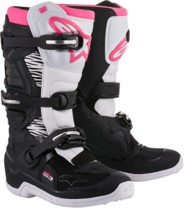 Black Friday - Reduceri Cizme dama Alpinestar Stella Tech 3 Black White Pink - Promoție