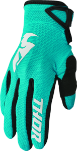 Black Friday - Reduceri Manusi Dama Thor Sector Aqua/Black/White - Promoție