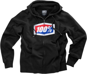 Hanorac 100% Official Fleece Zip-up Black
