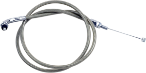 Armor Coat Stainless Steel Throttle/idle Cable For Cruisers Silver