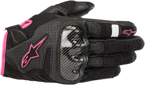 Black Friday - Reduceri Manusi Textile Dama Alpinestars  Stella SMX-1 Air V2 Black/Fuchsia - Promoție