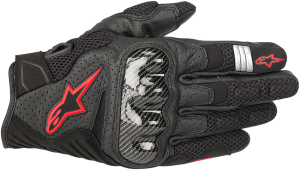 Black Friday - Reduceri Manusi Piele Alpinestars Smx-1 Air V2 Negru/ Rosu - Promoție