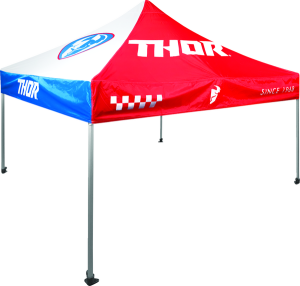 Cort Thor Track Canopy 3m x 3m Blue/Red/White