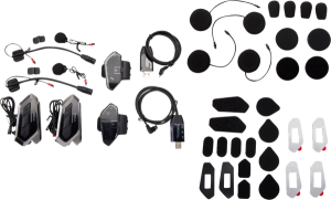 Căști 50R Low Profile Mesh Intercom™ Black/Silver