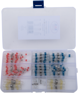 Heat-shrink Solderless Wire Connector Kit/refill Blue, Red, White, Yellow